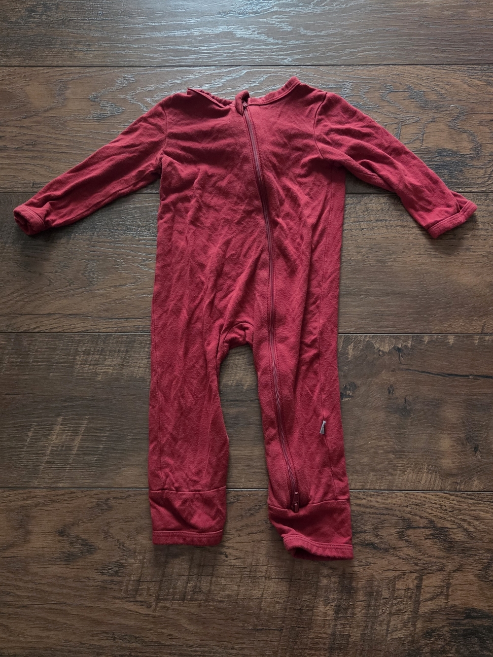 Kyte Baby Zip Romper Red 3-6m